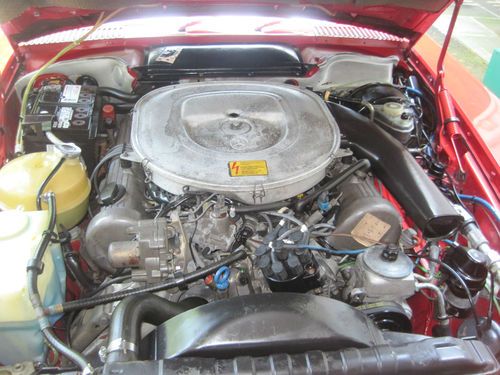 1984 Mercedes 500 SL Red Convertible with new Soft Top and Hard Top- Very Rare, US $13,000.00, image 2