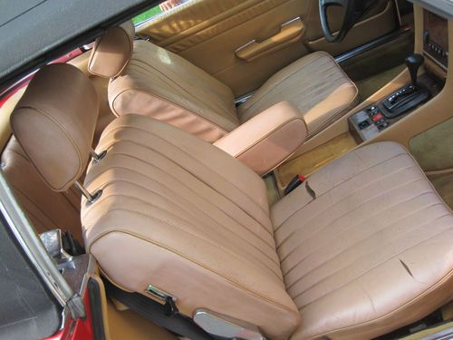 1984 Mercedes 500 SL Red Convertible with new Soft Top and Hard Top- Very Rare, US $13,000.00, image 3