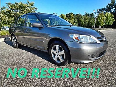 2004 honda civic ex one owner  low miles runs great gas saver vtec  no reserve!!