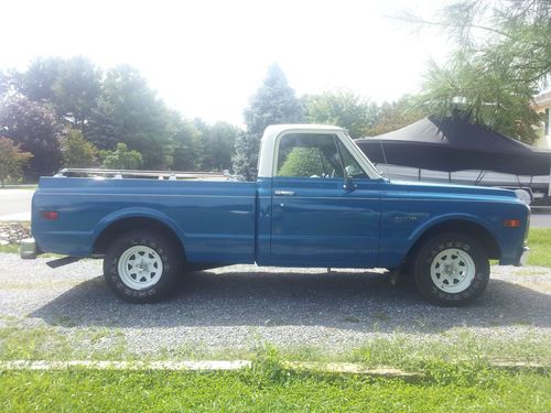 1972 chevrolet c10 short bed fleetside pickup very good condition