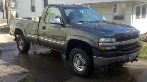 2001 chevy silverado ls 6.0l 2500hd 4x4 fisher snow plow