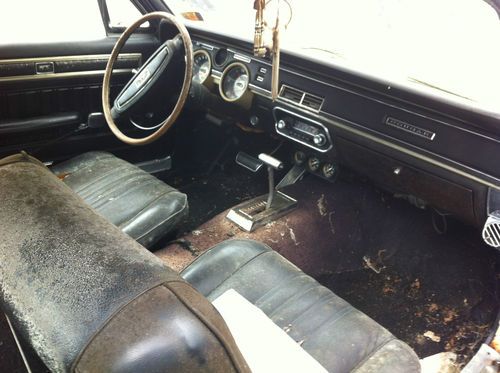 68 mercury cougar xr7, yellow with black interior