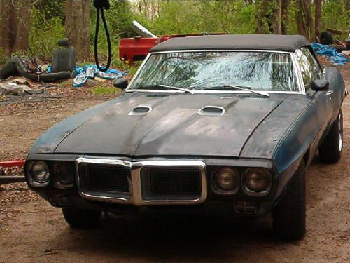 69 PONTIAC FIREBIRD CONVERTABLE NOT CAMARO BLUE 400 POSI MANUAL SHIFT, image 9