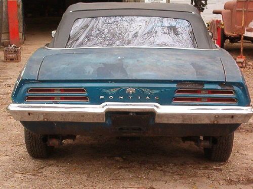 69 PONTIAC FIREBIRD CONVERTABLE NOT CAMARO BLUE 400 POSI MANUAL SHIFT, image 11