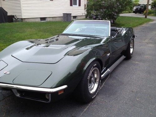 1969 corvette l71 427 tri power 4spd convertible fantastic condition