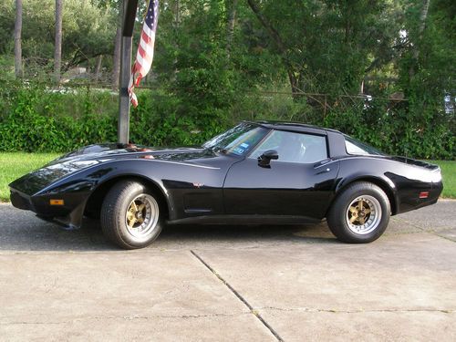 1978 chevrolet corvette 25th anniversary edition enkei shift kit 350 l48 black