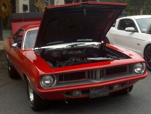 1974 plymouth cuda 440 super commando pistol grip 4-speed - restored