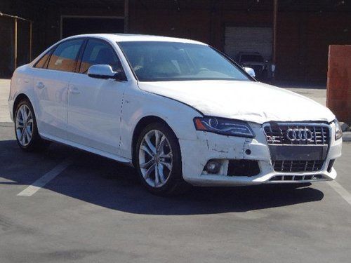 2010 audi s4 sedan quattro s tronic damaged salvage runs! low miles wont last!!