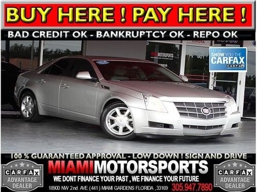 We finance '08 cadillac sedan clean carfax navigation panoramic sunroof and more