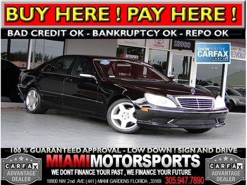 We finance '04 mercedes-benz s-class navigation leather sunroof massage seat and