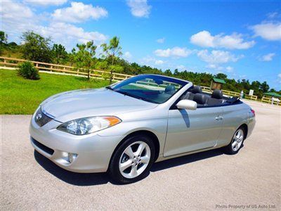 Camry solara sle convertible florida carfax dealer serviced leather power top