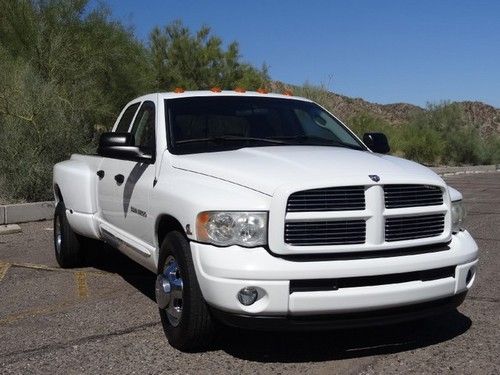 No reserve 2004 dodge ram 3500 quad cab slt sport 5.9l cummins 6-spd leather