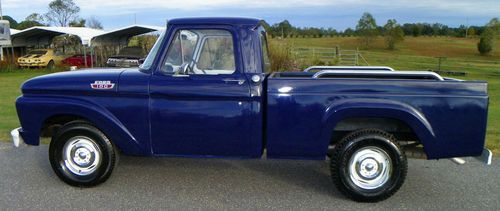 1963 ford f100 short bed truck with chevrolet 327 engine nice truck no rust