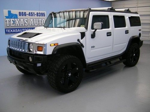 We finance!!  2004 hummer h2 4x4 roof nav air sus heated seats 22 rim texas auto