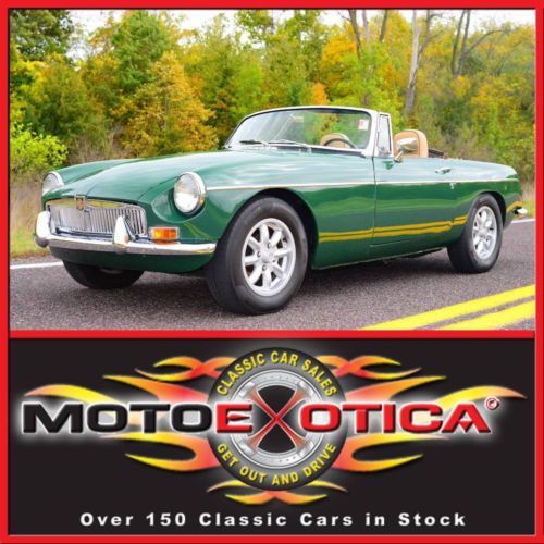 1969 mg mgb british racing green - 5-speed - chrome bumpers - this is the one!!!