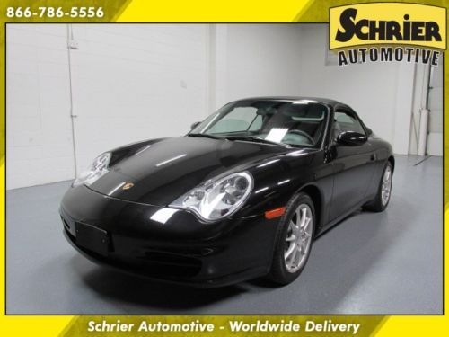 2003 porsche 911 carrera black convertible soft top 6 speed manual