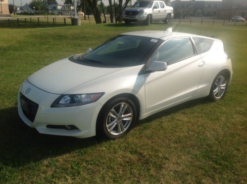 New 2012 honda cr-z ex hybrid hatchback white gray warranty no reserve crz