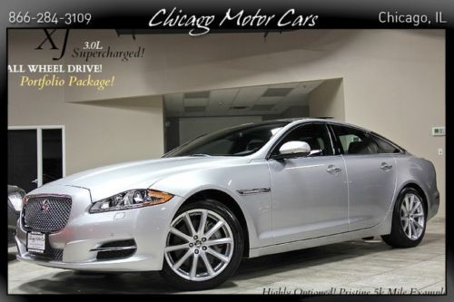 2013 jaguar xj 3.0 supercharged awd portfolio package meridian sound only 6k mls