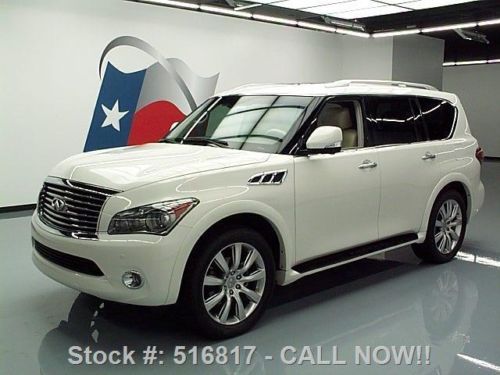 2012 infiniti qx56 theater sunroof nav dvd 22&#039;s 25k mi texas direct auto