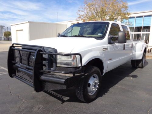 2007 ford f-350 diesel crew cab 4x4 dually stick shift rust free clean title
