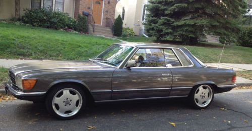 1979 mercedes 450slc 5.0 slc grey market import service records drive anywhere!