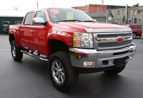 2013 chevrolet silverado rocky ridge crew cab loaded leather 4x4 only 3k miles