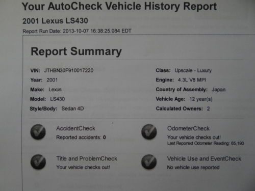 2001 LEXUS LS430 ULTRA LUXURY PACKAGE! * NO RESERVE * LOW MILES! $12,290 OPTION, image 35