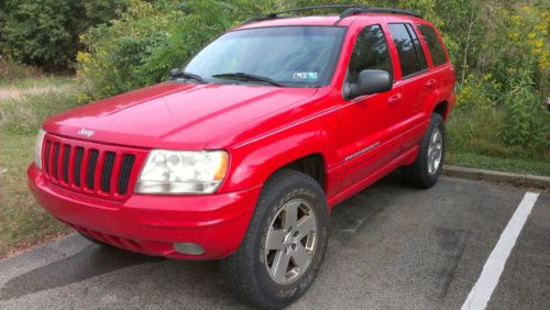 1999 jeep grand cherokee, leather, v8, tow package, sunroof, power everything
