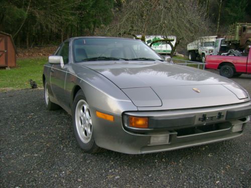 1985 porsche 944 base coupe 2-door 2.5l slate gray black ricaro leather seats