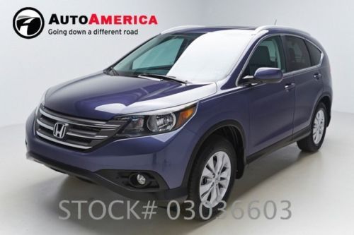 2012 honda cr-v ex-l nav heather leather sunroof mpg 16k low miles 1 one owner