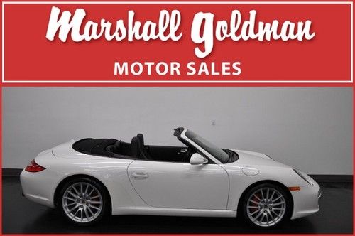 2011 porsche 911 s cab in carrera white with black pdk nav only 12,100 miles