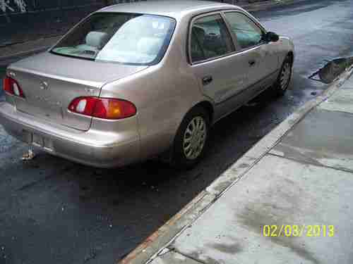 1999 COROLLA 4DR TAN/TAN CLOTH AUTO 122K RUNS NICE GAS SAVER, US $2,500.00, image 2