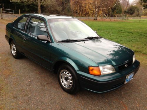 1995 toyota tercel dx - 2dr - 5spd - ac - sunroof - ultra clean -