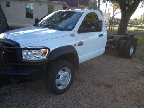 2010 dodge ram 5500 heavy duty 4x4 cummins diesel cab &amp; chassis drw low reserve!