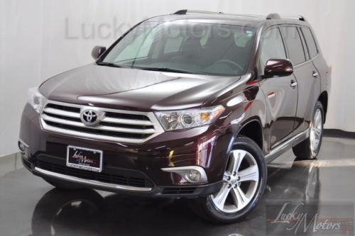 2013 toyota highlander 4wd limited, navi, jbl, sat, wood,backup cam,heated seats