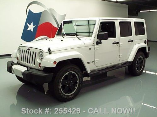 2012 jeep wrangler unltd sahara 4x4 hardtop nav 17k mi texas direct auto