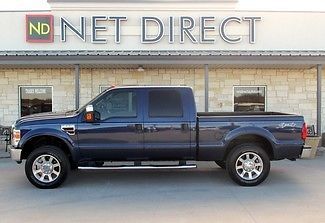 2008 blue srw lariat crew cab 4x4 v10 triton 3/4 ton net direct ft worth texas