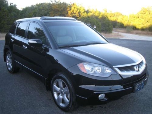 2008 acura rdx technology awd 4x4 - turbo - navigation - black - leather - nice!