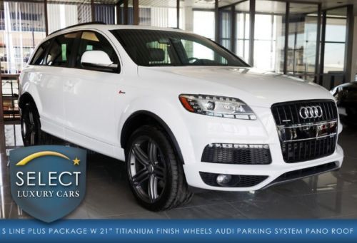 1 owner q7 3.0t s line quattro s line plus pkg nav pano roof 21 whls 5k miles