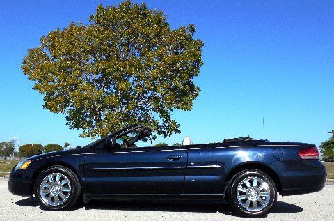 Sapphire blue pearl convertible~new canvas top~chrome~leather~cd~rust free~05 06