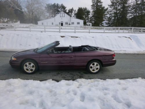 2000 chrysler sebring jxi convertible one owner low miles no reserve