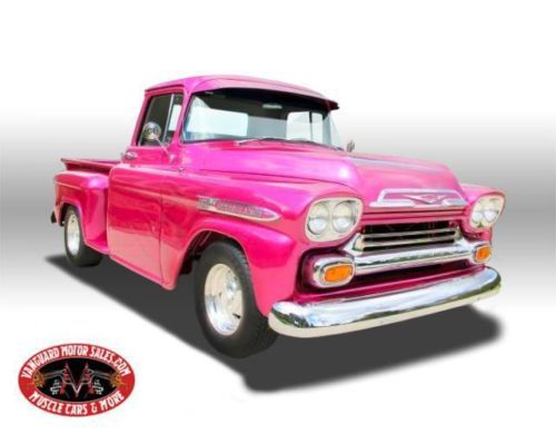 59 chevy street rod apache blower custom rare step side
