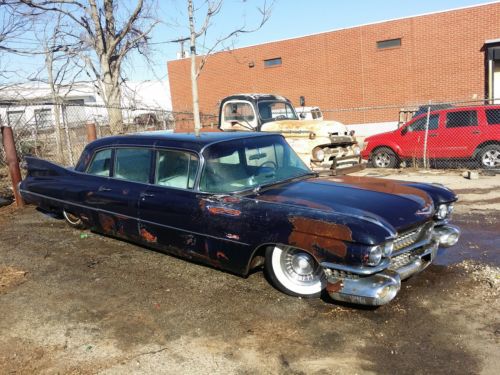 1959 cadillac fleetwood 75 limousine rare car dream boat fin car flamboyant wow