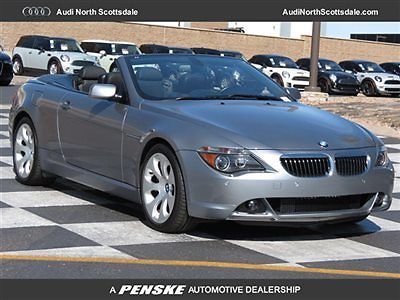 06 bmw 650 convertible 34 k miles leather gps heated seats clean car fax