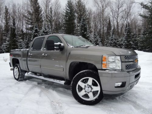 13 chevy silverado 2500hd 4x4 ltz nav roof dvd heat &amp; cool leather 20s