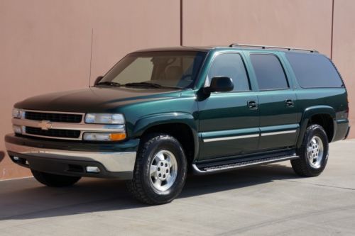 03 chevrolet suburban lt 4x4 leather 3rd row heated sts bose running boards cd!!