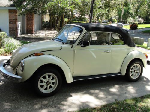 1978 volksagen super beetle convertible classic garage stored with receipts