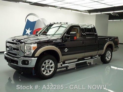 2013 ford f-250 lariat crew 4x4 fx4 diesel nav 20&#039;s 14k texas direct auto