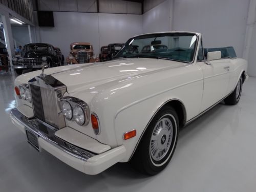 1989 rolls-royce corniche ii convertible, service records!