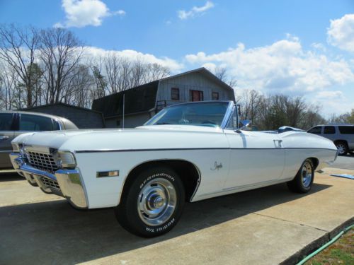 1968 chevrolet impala convertible 74k original miles v8 396 60+yr old lady owned